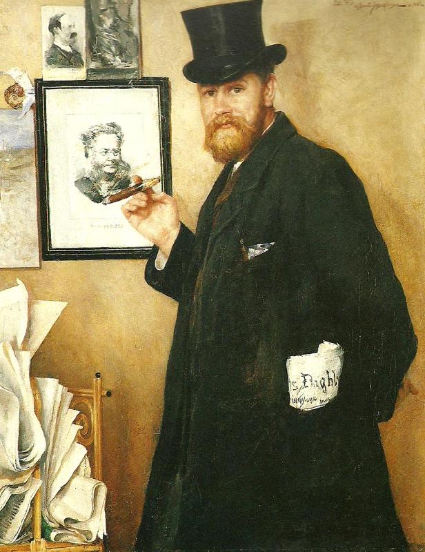 Ernst Josephson portratt av per staaff France oil painting art